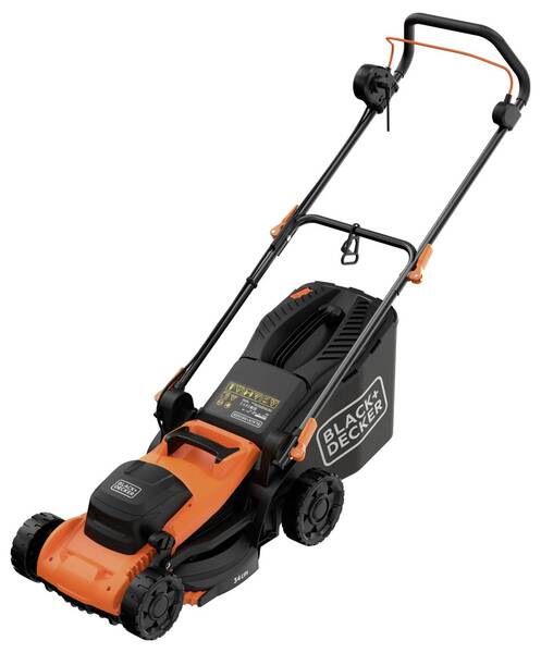 BLACK+DECKER BEMWP340-QS 1400W Corded Electric Rotary Lawn Mower (340 mm)