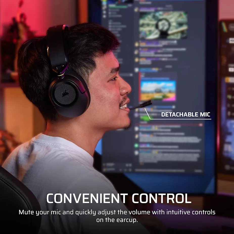 Corsair HS35 v3 Wireless Gaming Headset, Black