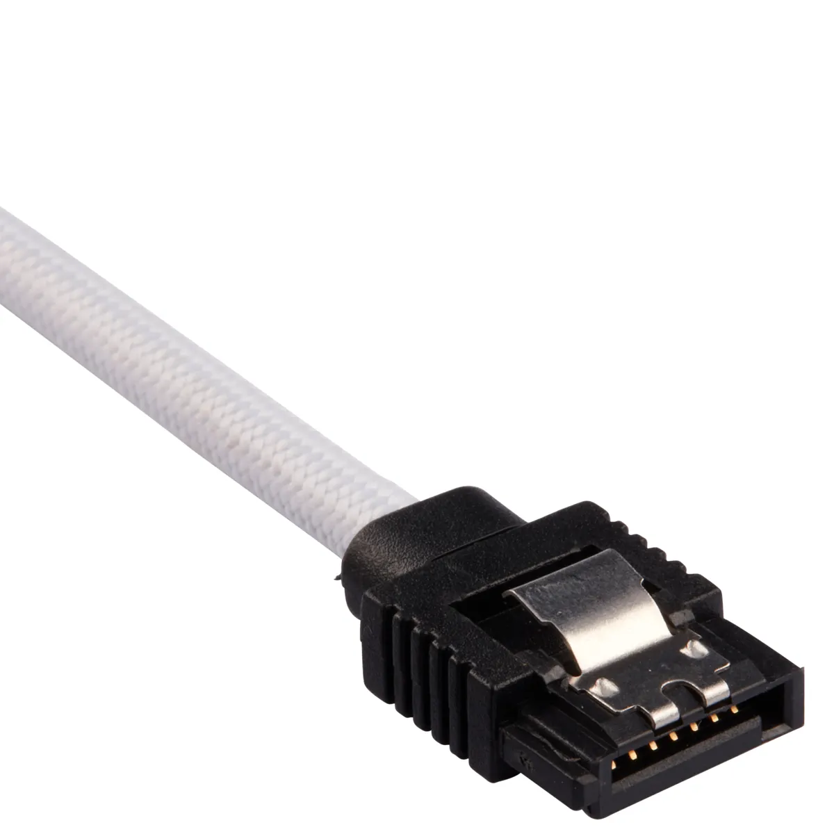 CORSAIR Premium Sleeved SATA Data Cable Set with Straight Connectors White 60cm