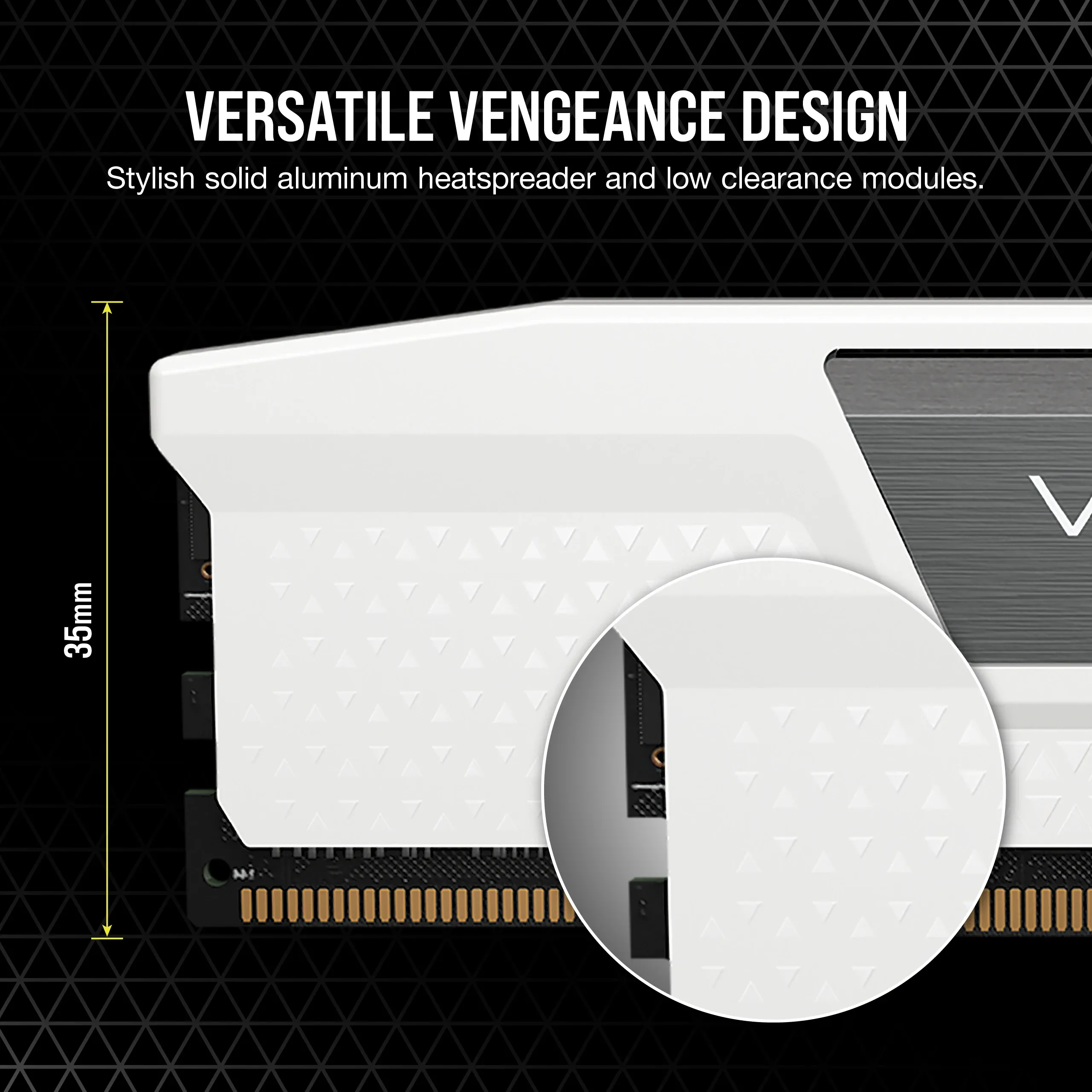 CORSAIR VENGEANCE 32GB 2x16GB DDR5 6000MT/s CL30-36-36-76 1.40V Intel XMP &amp; AMD EXPO, White
