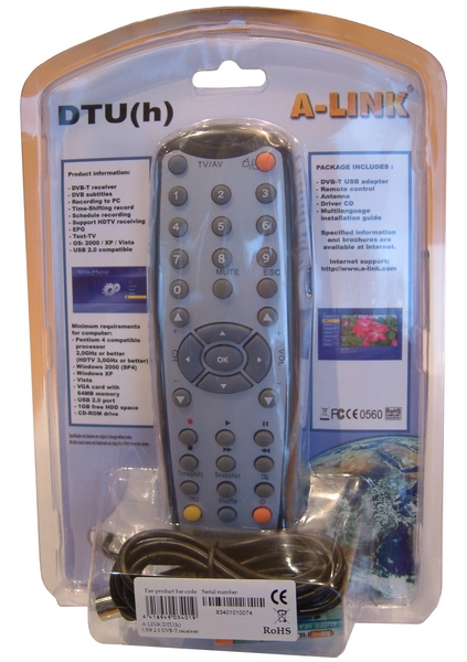 A-LINK DTU - DVB-T USB 2.0 ADAPTER