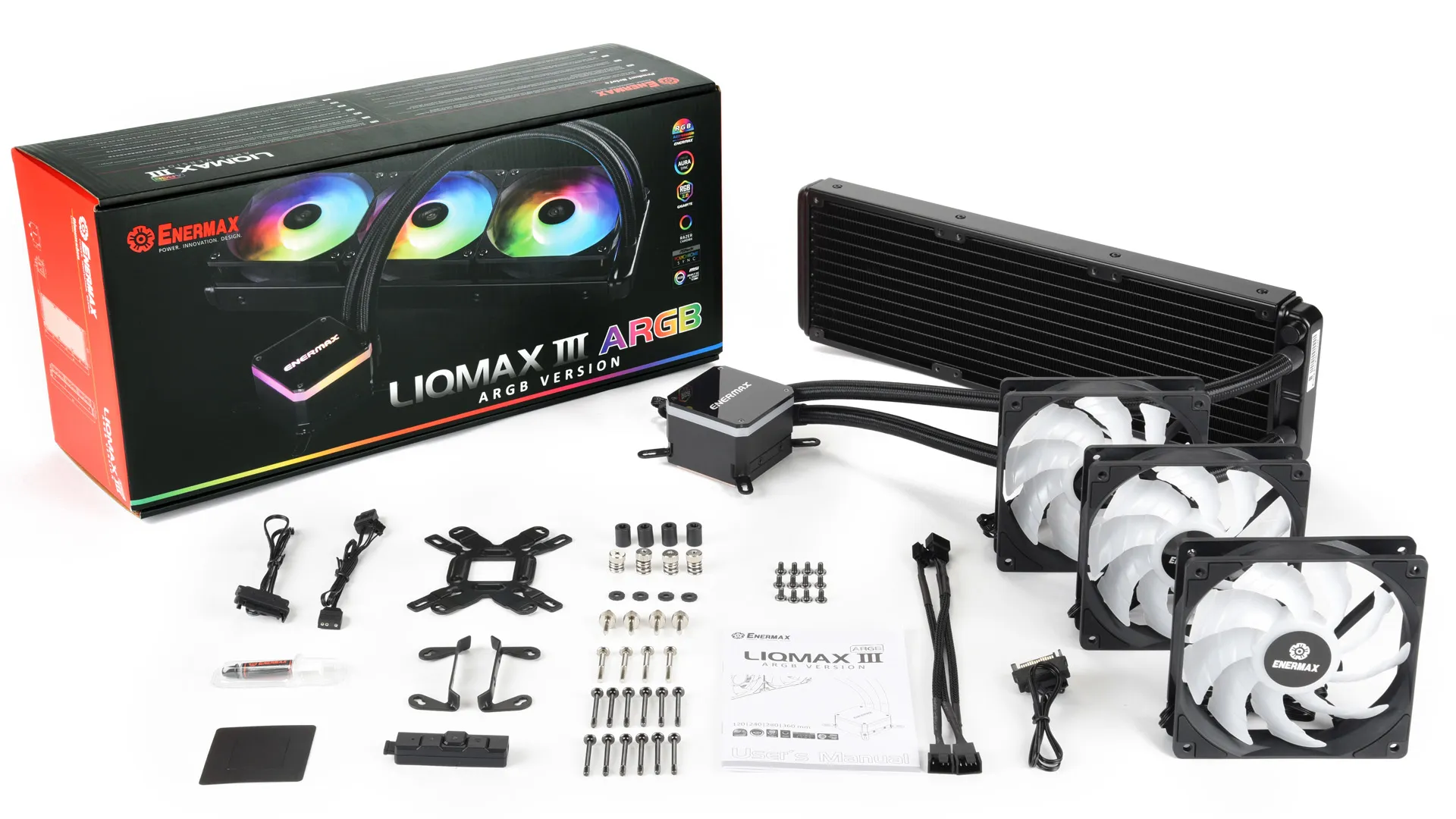 Enermax Liqmax III ARGB 360 mm, water-cooling&nbsp;(black)
