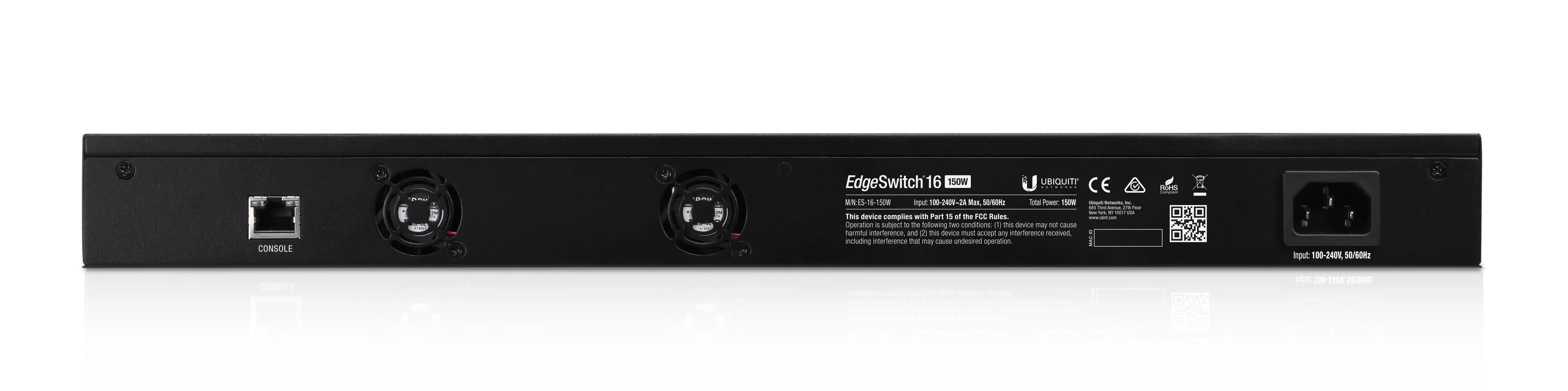 Ubiquiti EdgeSwitch SFP, PoE, 150W, 16 port -kytkin, hallittava