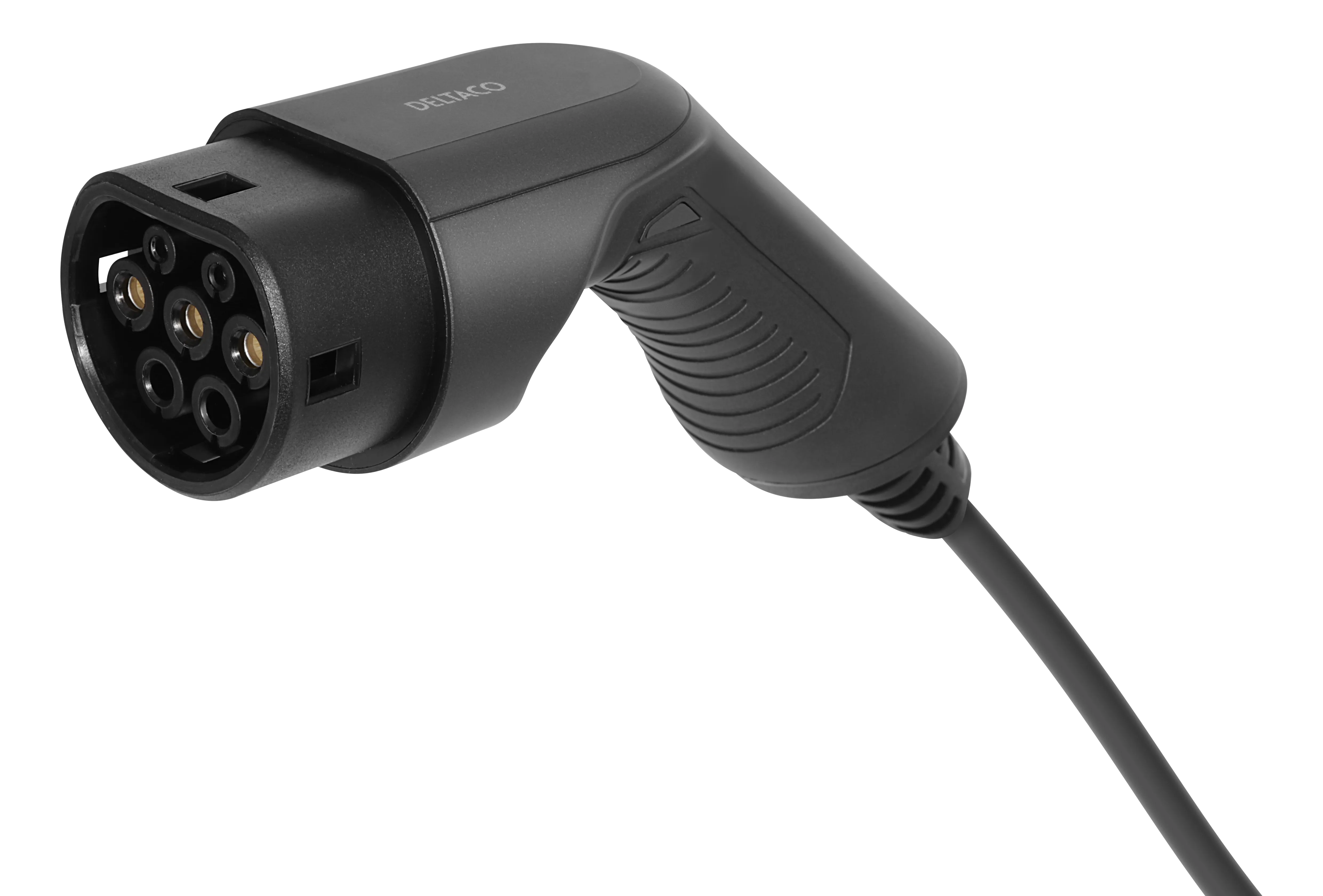 Deltaco e-Charge, cable type 2 - type 2, 3 phase, 16A, Spiral, 3M/5M