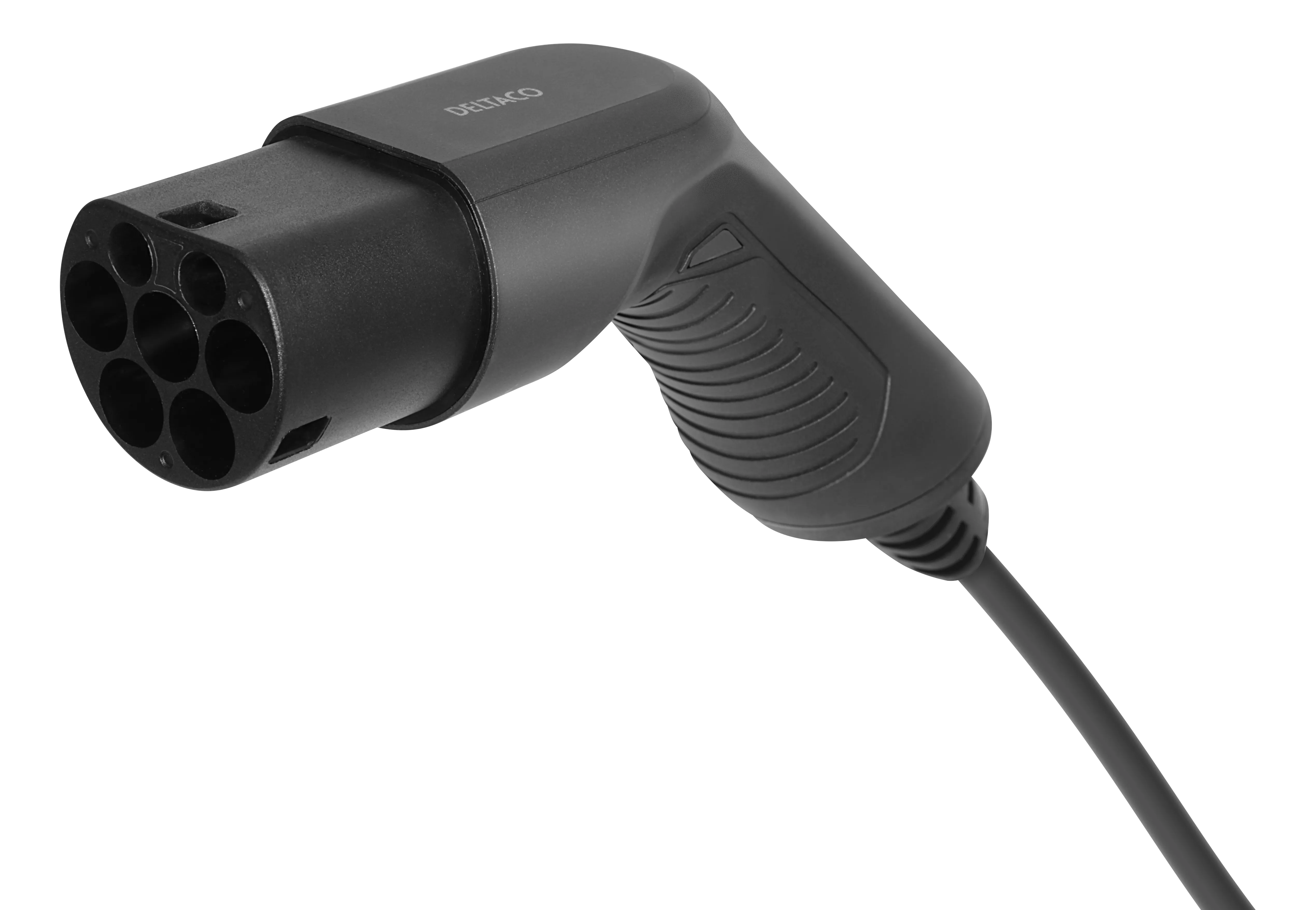 Deltaco e-Charge, cable type 2 - type 2, 3 phase, 16A, Spiral, 3M/5M
