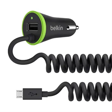 Belkin Car Charger Dual USB+Micro USB 3.4A - Black