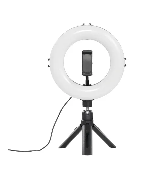 HAMA Spotlight Smart 80 II Musta LED-rengasvalosetti &Auml;lypuhelimille