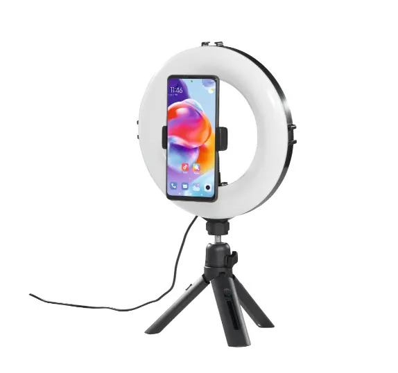 HAMA Spotlight Smart 80 II Musta LED-rengasvalosetti &Auml;lypuhelimille