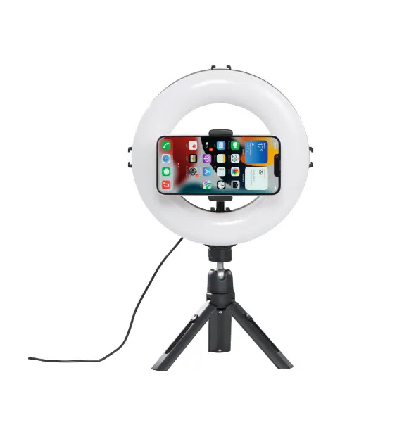 HAMA Spotlight Smart 80 II Musta LED-rengasvalosetti &Auml;lypuhelimille