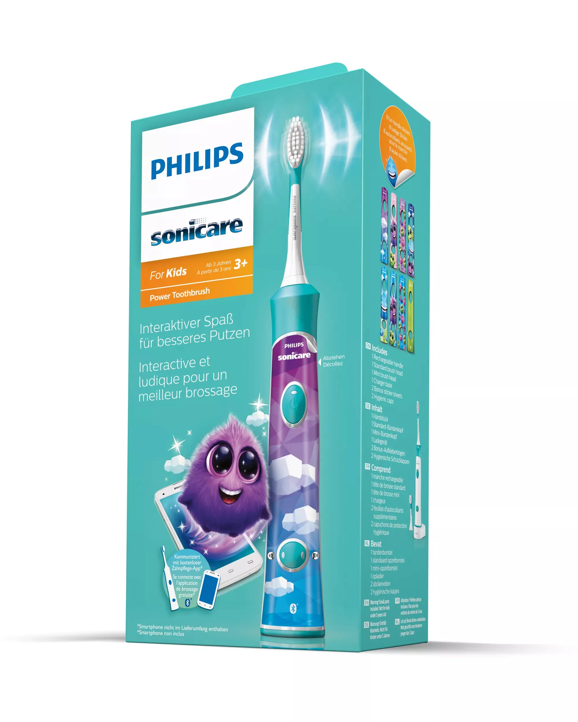 Philips Sonicare For Kids HX6322/04 -s&auml;hk&ouml;hammasharja, sininen