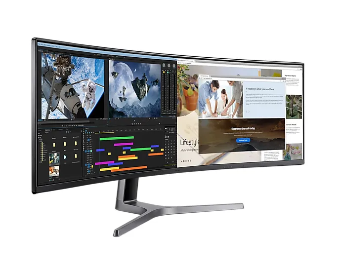 Samsung 49" Odyssey C49RG94SSP DQHD, VA -kaareva pelinäyttö