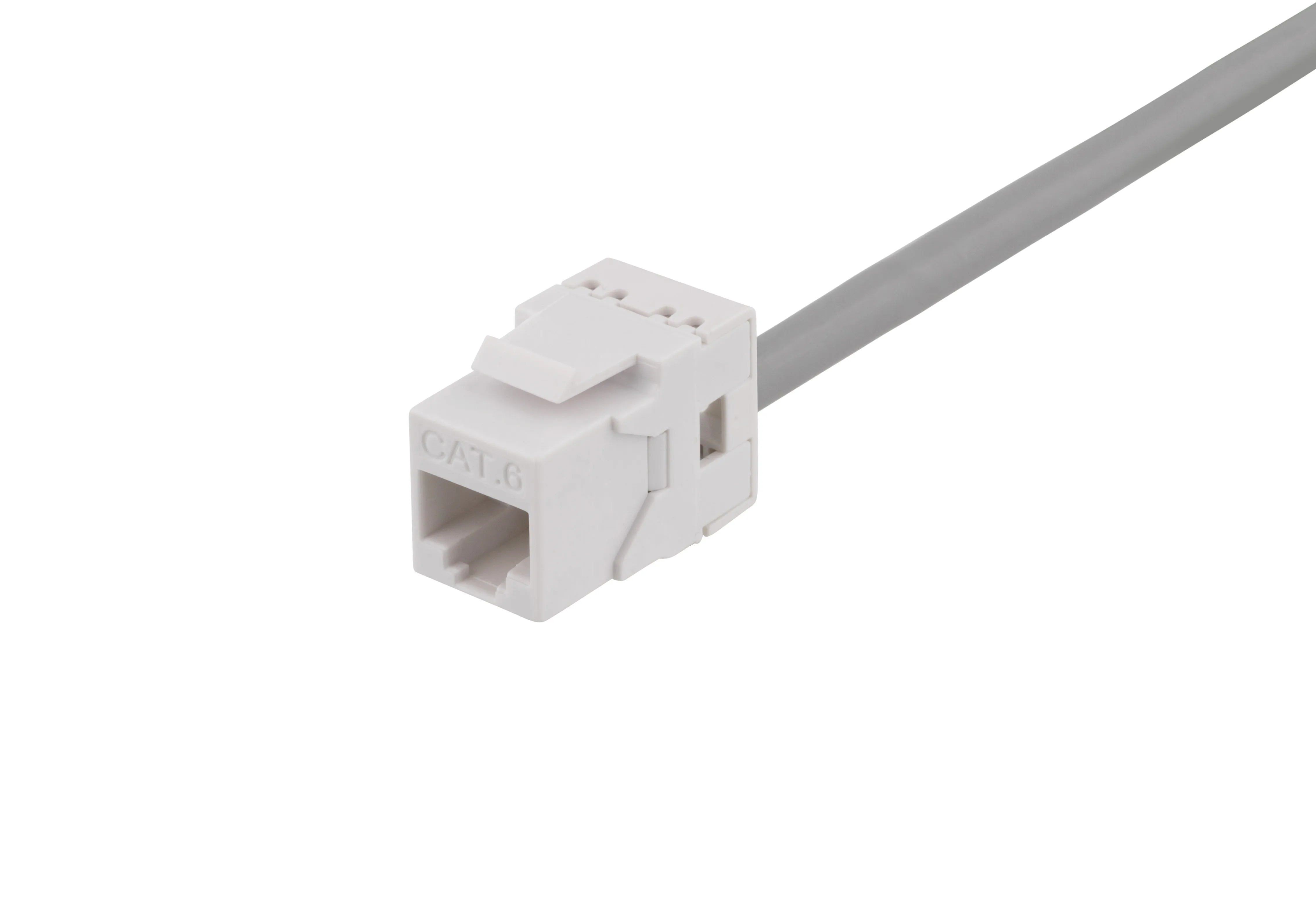 Cat6 jack 180 mini, unshielded, krone/dual, max 18mm wide, white