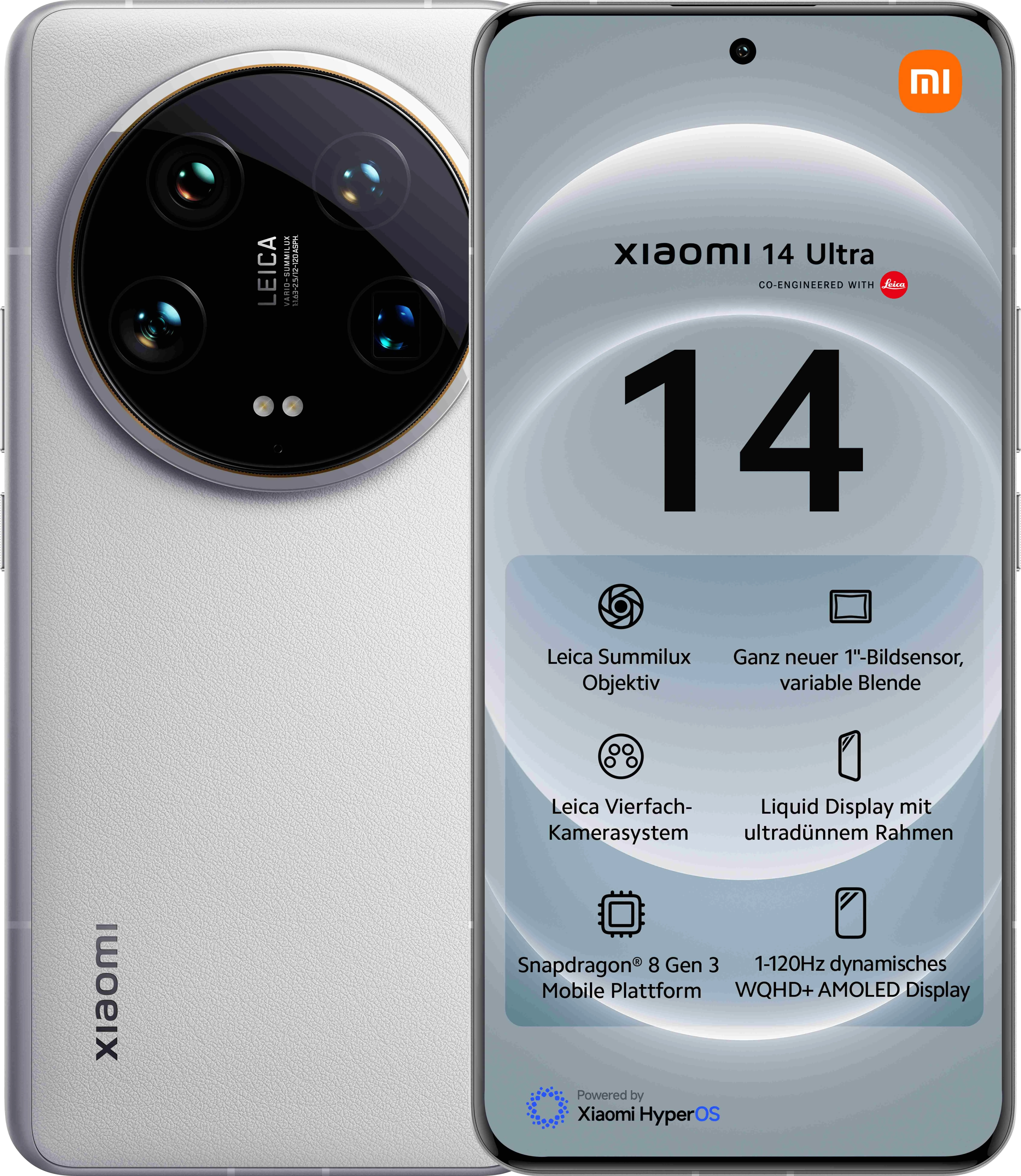 Xiaomi 14 Ultra 512GB/16 GB Android - mobile phone, White