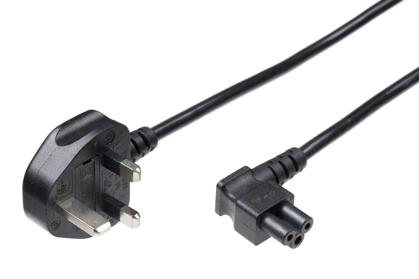 Power Cord UK - Angled C5 1.8m