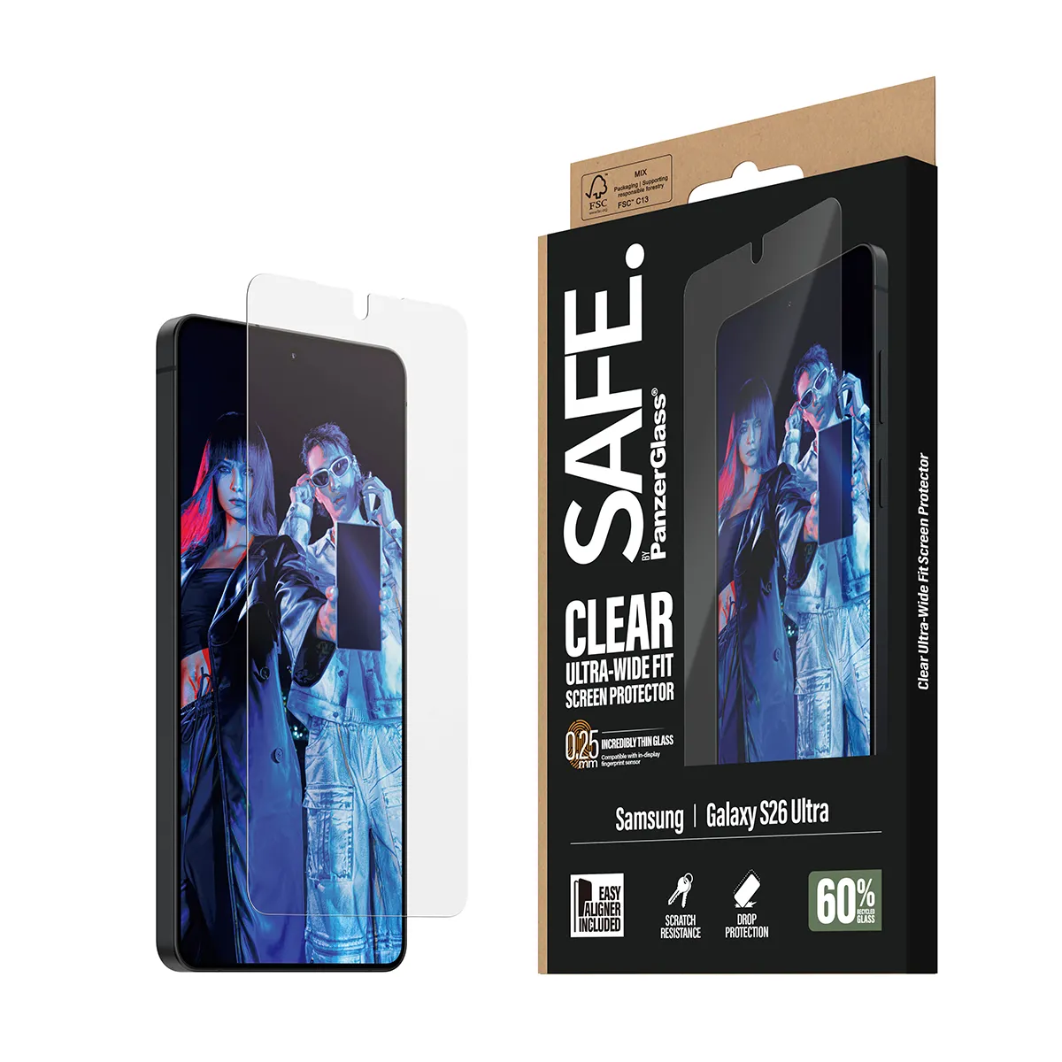 PanzerGlass SAFE Ultra-Wide Fit Alignerkit Galaxy S26 Ultra - Screen Protector