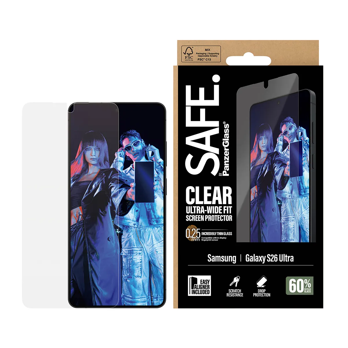 PanzerGlass SAFE Ultra-Wide Fit Alignerkit Galaxy S26 Ultra - Screen Protector