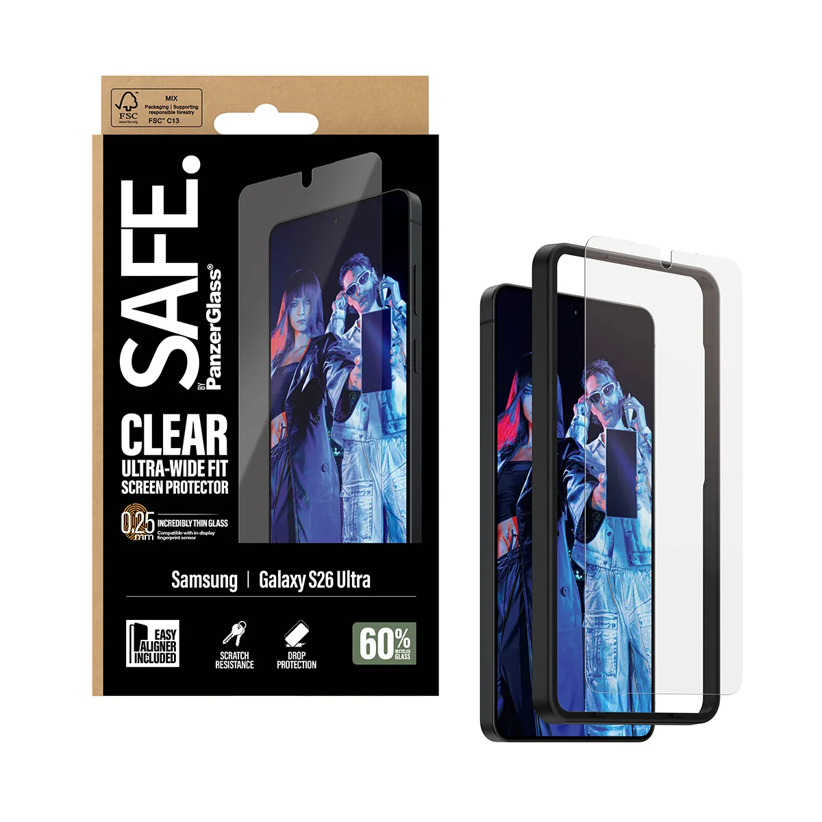 PanzerGlass SAFE Ultra-Wide Fit Alignerkit Galaxy S26 Ultra - Screen Protector