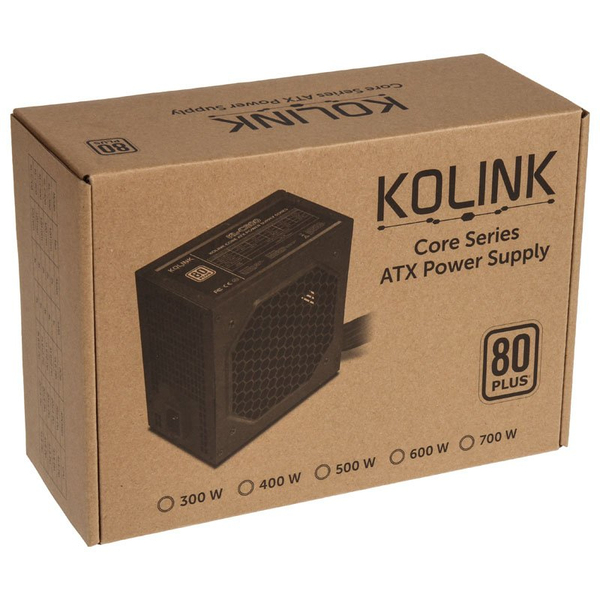 Kolink Core 500W, 80 Plus - PSU, svart