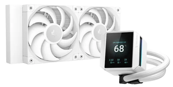 DeepCool MYSTIQUE 240 - liquid cooler, white