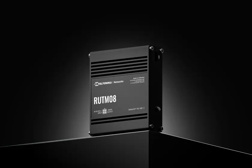 Teltonika RUTM08 - Industriell tr&aring;dbunden router, Svart