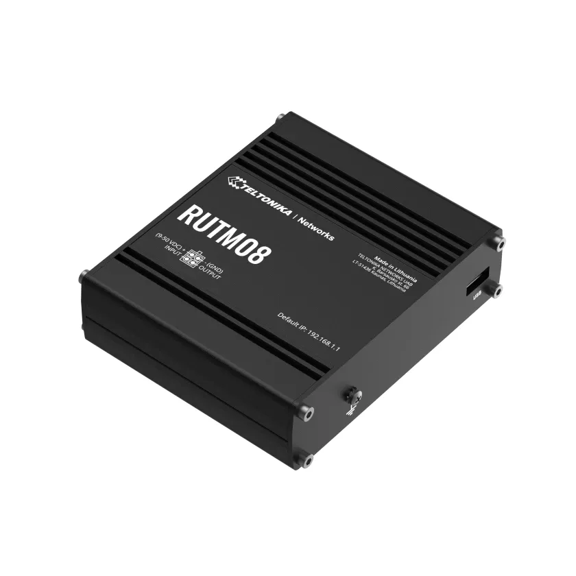 Teltonika RUTM08 - Industriell tr&aring;dbunden router, Svart