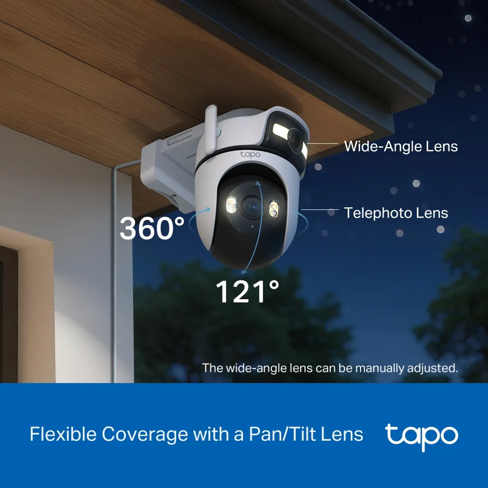 TP-Link Tapo C545D Outdoor Dual Lens Pan/Tilt Security Camera