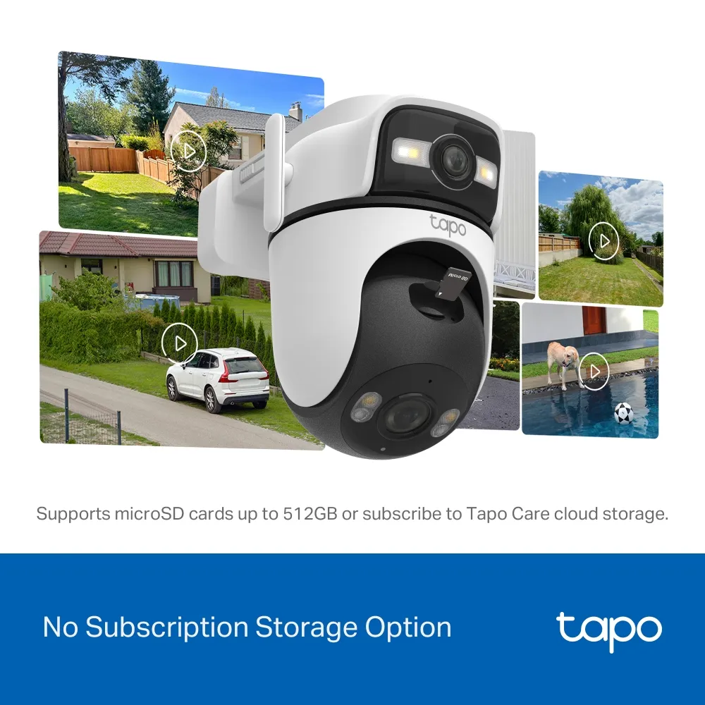 TP-Link Tapo C545D Outdoor Dual Lens Pan/Tilt Security Camera