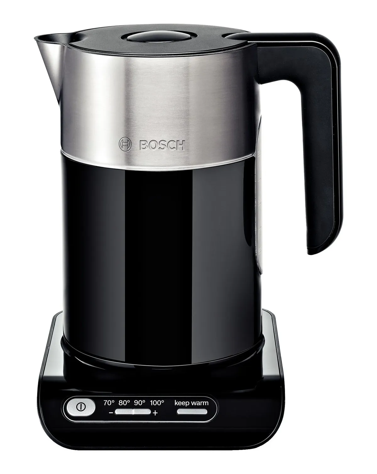 Bosch TWK 8613 P - electric kettle, black/steel, 1.5L