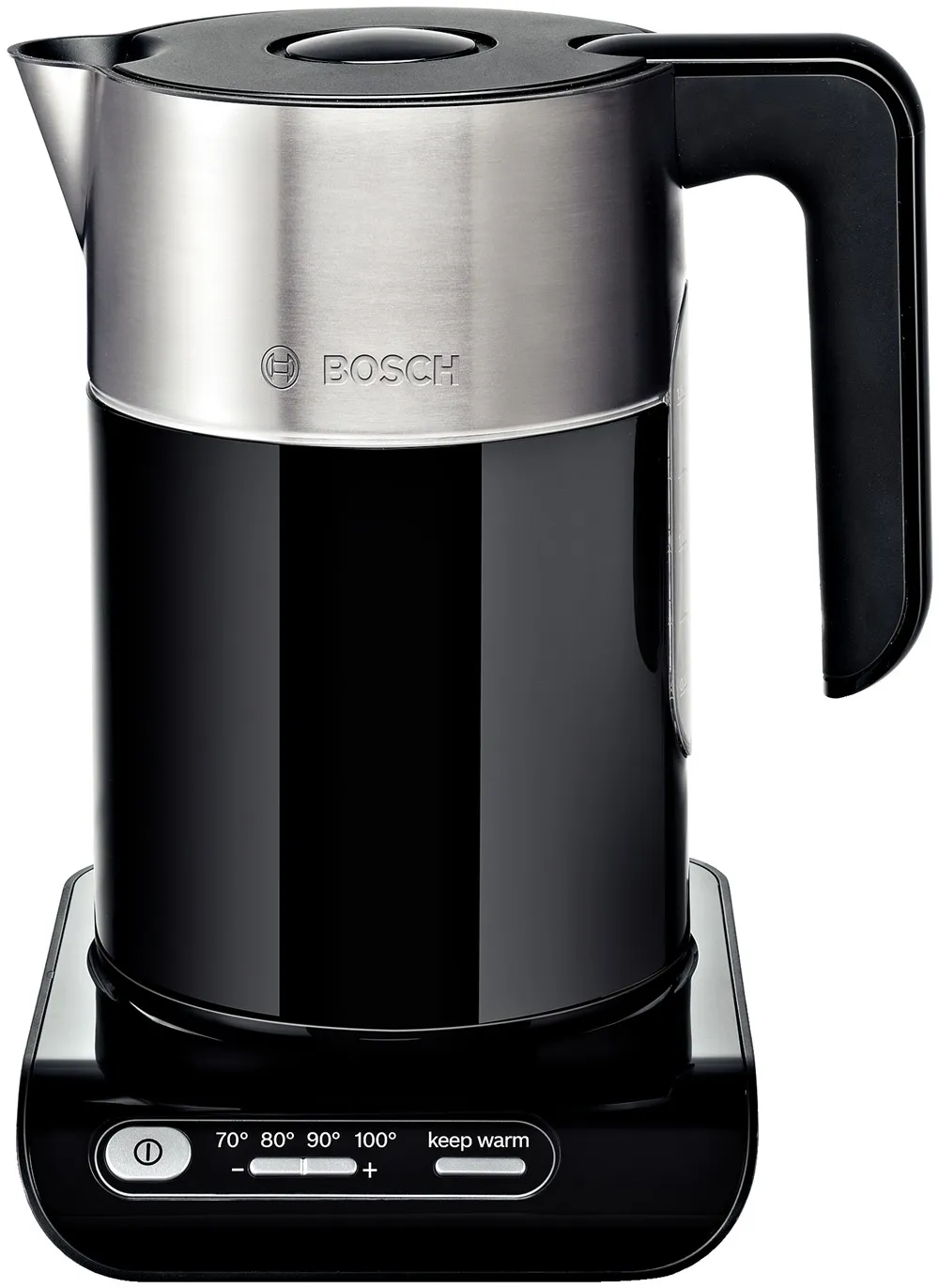 Bosch TWK 8613 P - electric kettle, black/steel, 1.5L