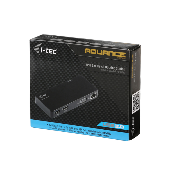 I-TEC TRAVEL DOCKING STATION USB 3.0 ADVANCE HDMI OR VGA