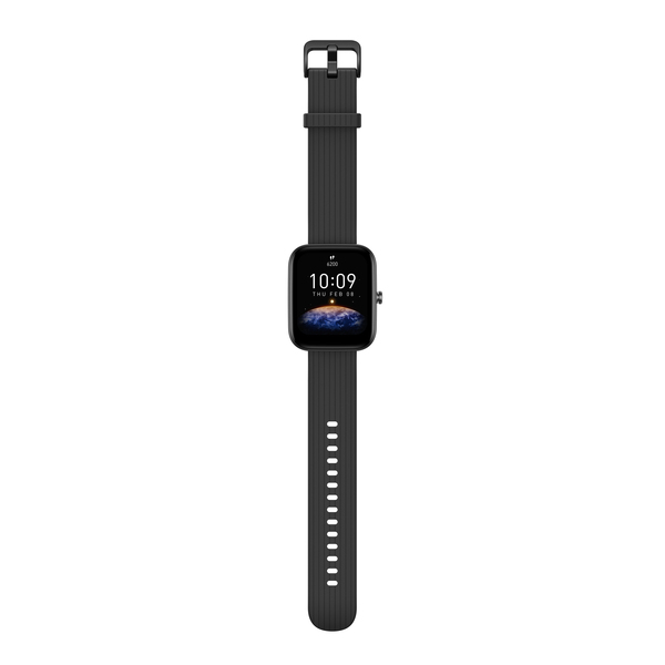 Amazfit Bip 3 Pro Black Square box -aktiivisuusranneke, musta