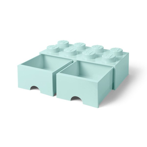 Room Copenhagen LEGO Brick Drawer 8 aquablue - RC40061742