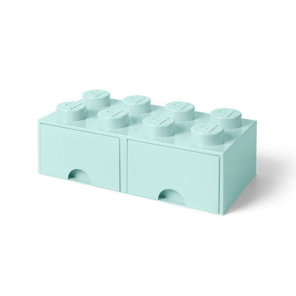 Room Copenhagen LEGO Brick Drawer 8 aquablue - RC40061742