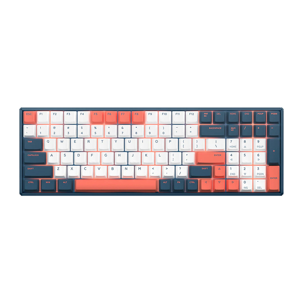 Iqunix F96 Coral Sea Wireless RGB Cherry Blue - gaming keyboard