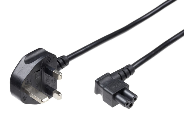 Power Cord UK - Angled C5 1.8m