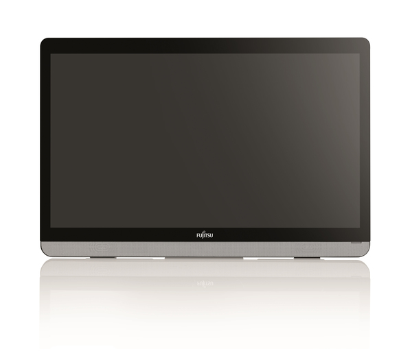 Fujitsu E22 Touch - LED-n&auml;ytt&ouml; - 21.5" - kosketusn&auml;ytt&ouml; - 1920 x 1080 Full HD (1080p) - 240 cd/m&sup2; - 1000:1 - 7 ms - HDMI, DVI-D, VGA - kaiuttimet - musta/hopea