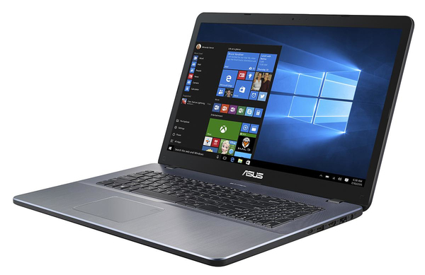 Asus 17.3&quot; X705MA, 8 Gt RAM, 256 Gt SSD, Win 10 Home -kannettava, Harmaa