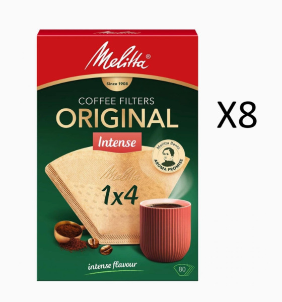 Melitta Original Intense Kaffefilter 1x4 Brun 80 stycken