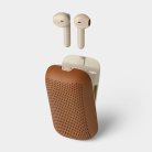 Lexon Speakerbuds -Nappikuulokkeet, harmaa/ruskea