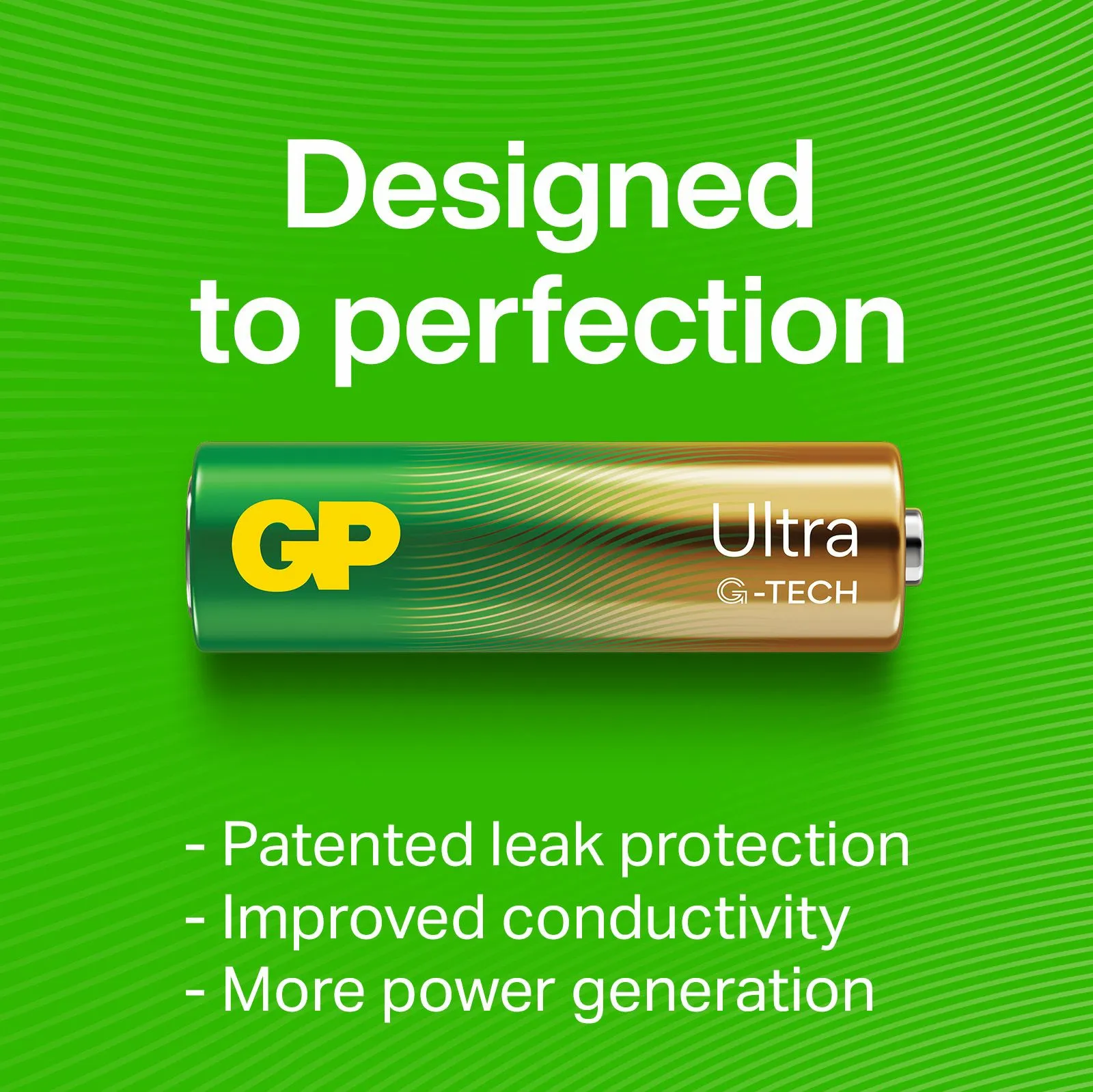 GP Ultra Alkaline Battery, Size AA, 15AU/LR6, 1.5V (8-pack)