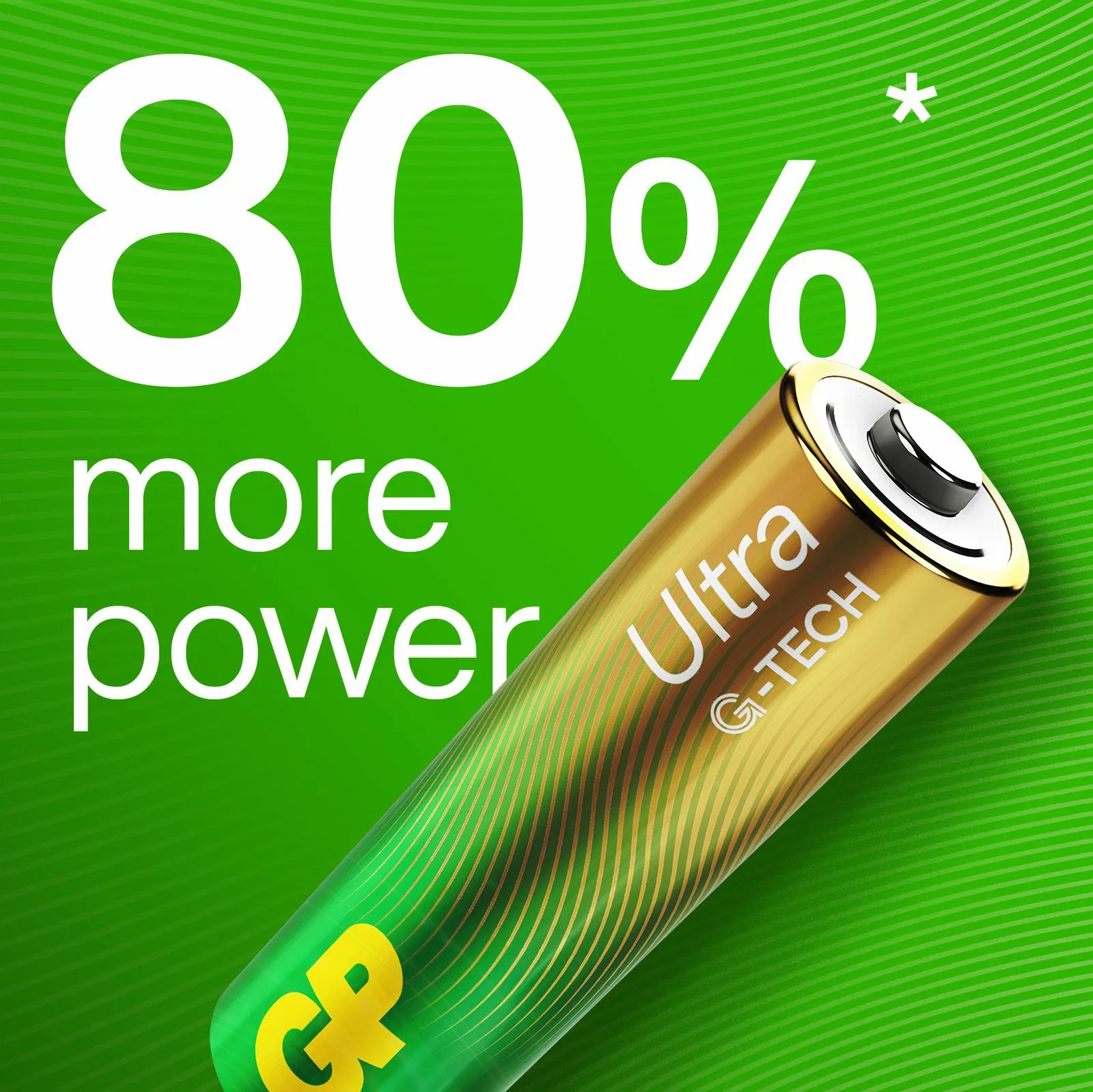 GP Ultra Alkaline Battery, Size AA, 15AU/LR6, 1.5V (8-pack)