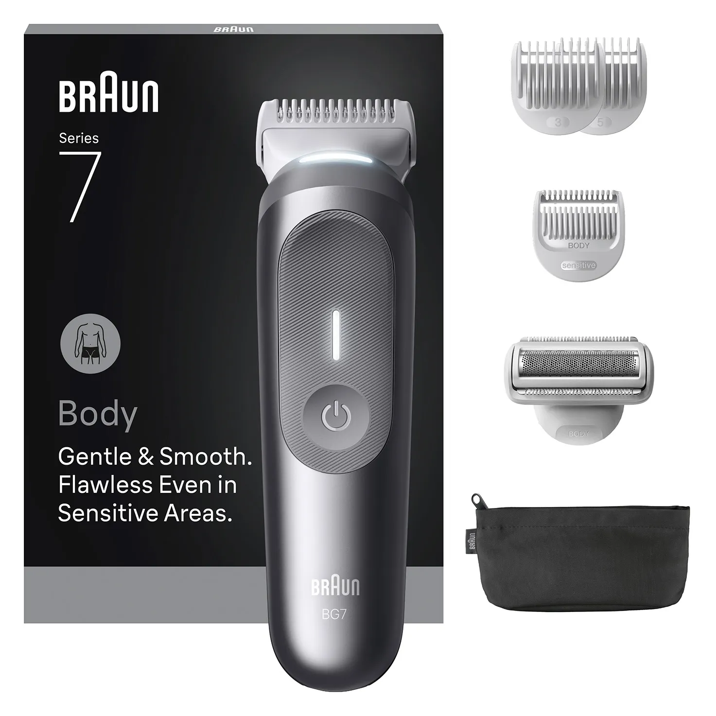 Braun Body Groomer Series 7 BG7550 - body groomer, Grey