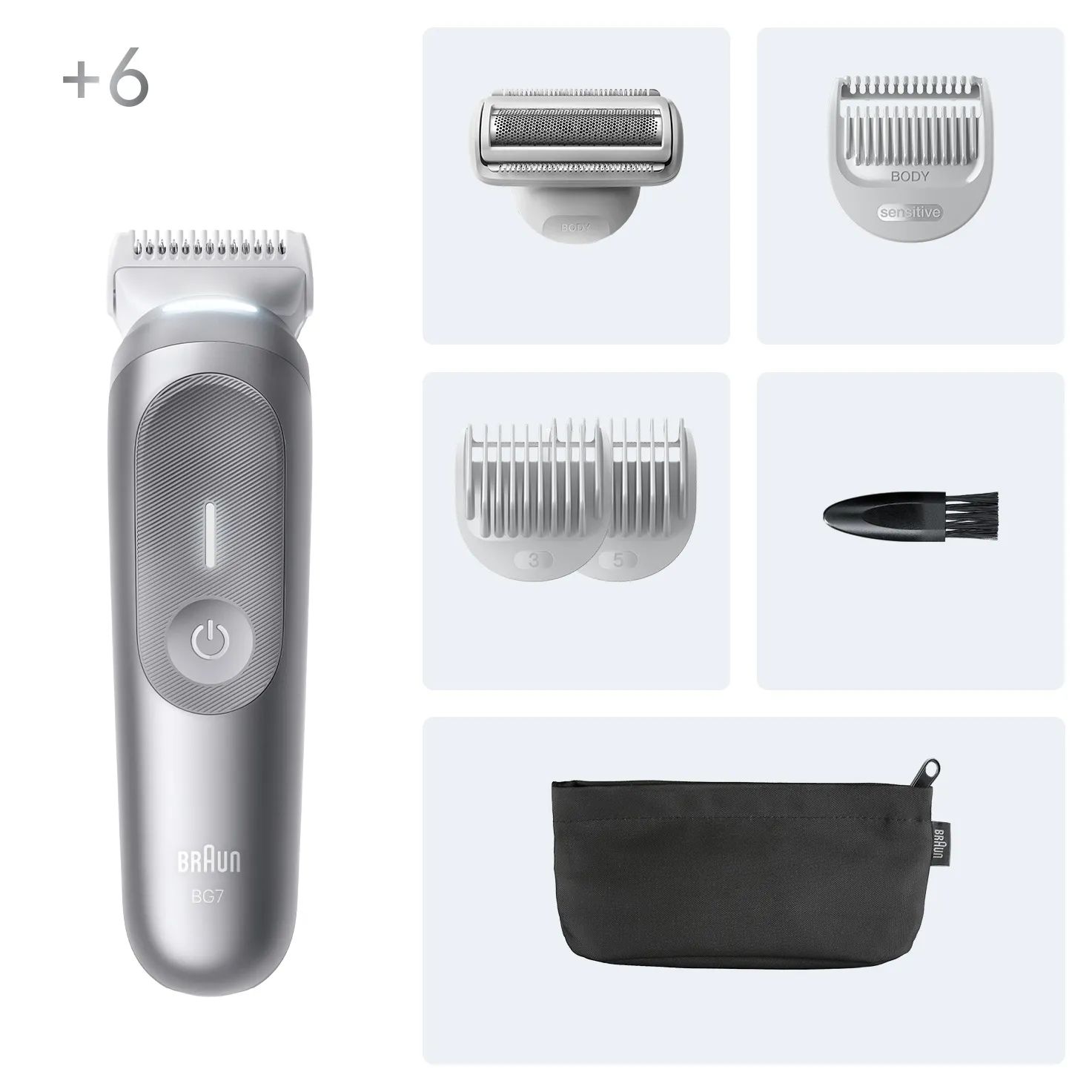 Braun Body Groomer Series 7 BG7550 - body groomer, Grey