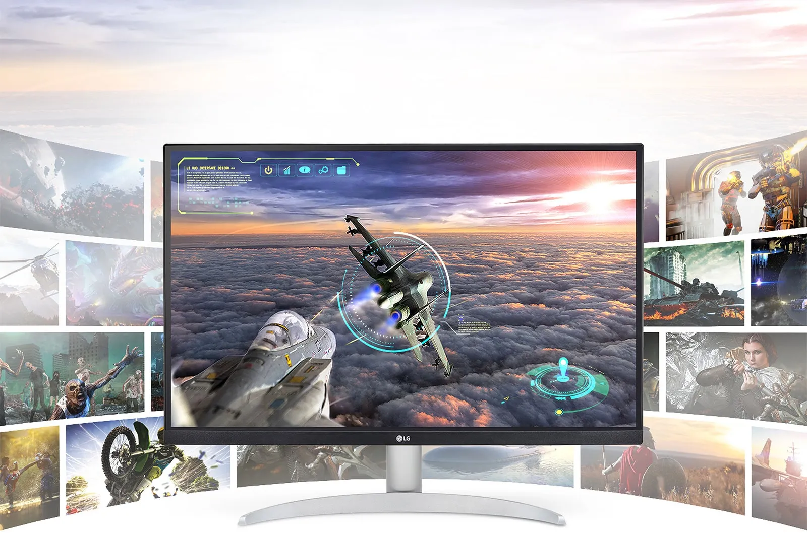 LG 27" 27UP650P-W 4K UHD, IPS -n&auml;ytt&ouml;