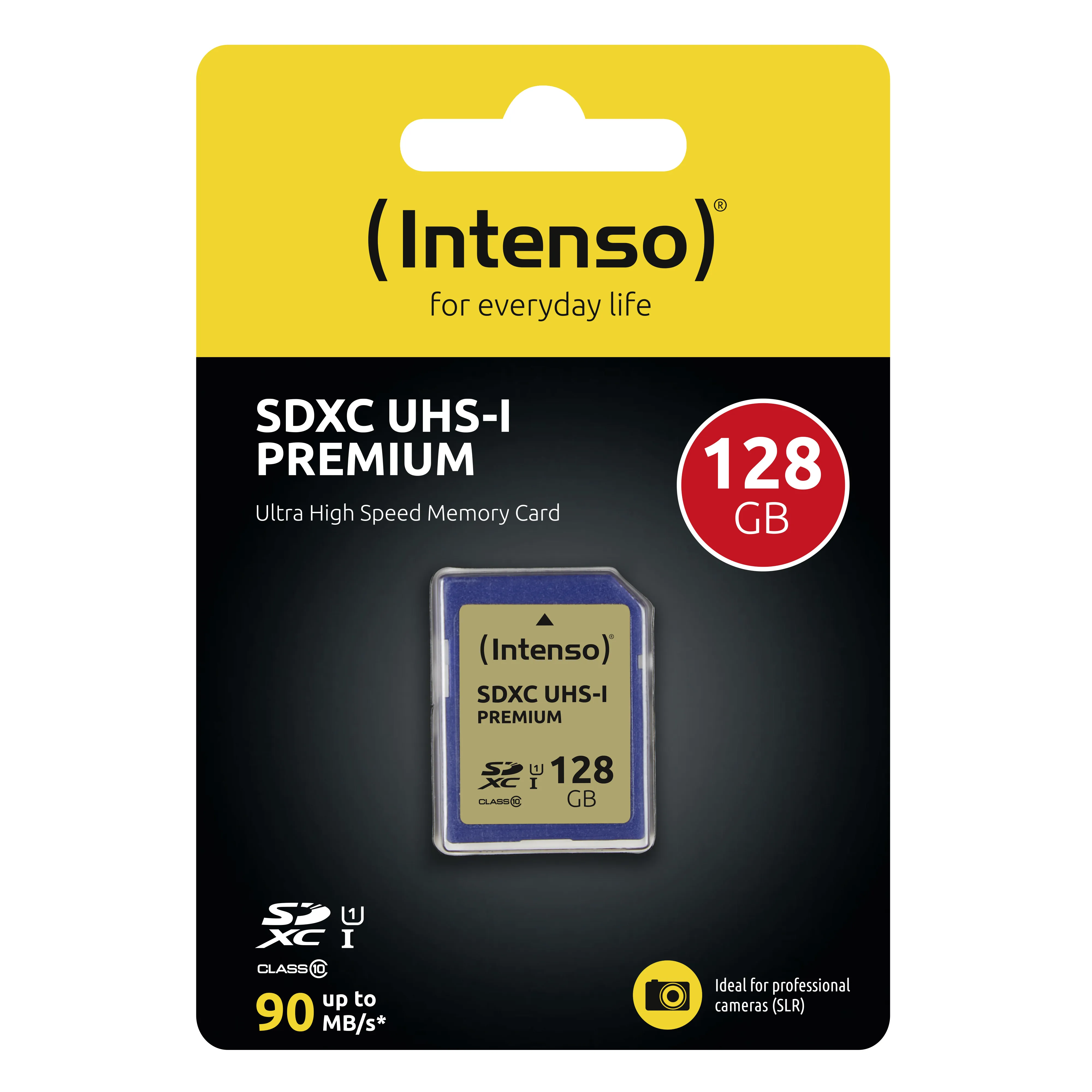 Intenso Premium 128 Gt SDXC UHS-I Class 10 U1 -muistikortti, sininen