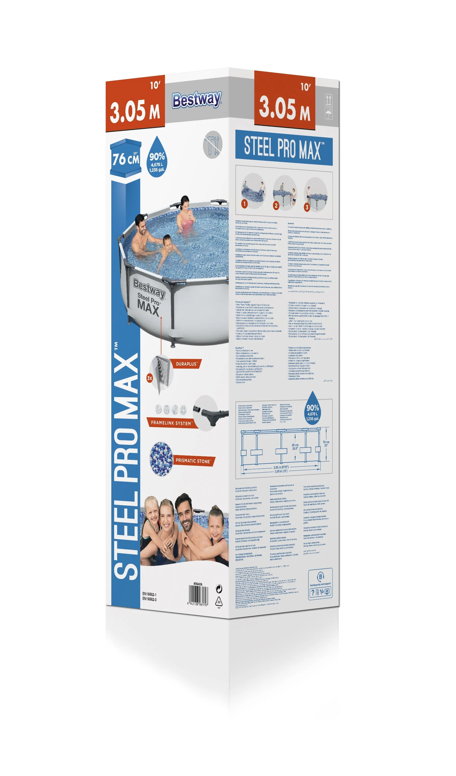 Bestway Steel Pro MAX - pool, 3,05x0,76m