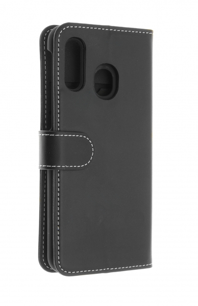 Insmat Flip Case, Galaxy A40 -lompakkokotelo, Musta