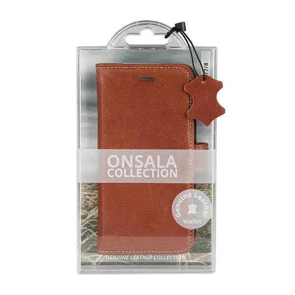 GEAR Onsala Collection, iPhone 6/7/8 - Wallet Case, Brown