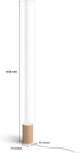 Philips Hue Gradient Signe - Smart floor lamp, Oak / White
