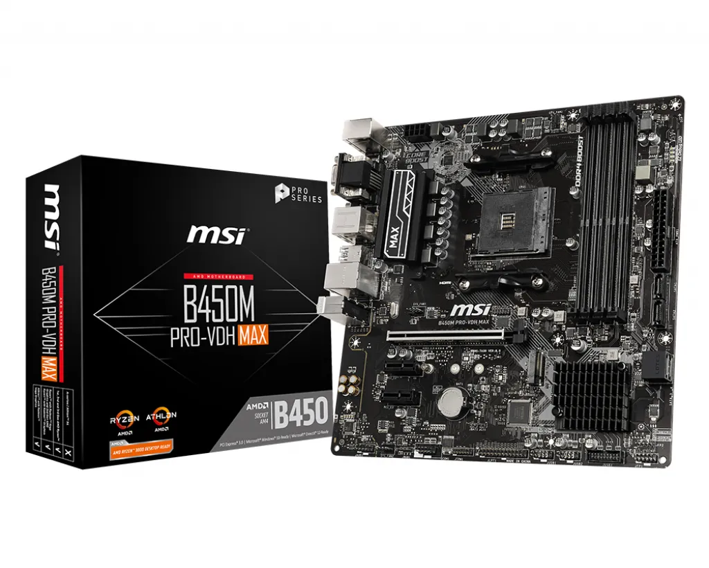 MSI B450M PRO-VDH Max mATX-emolevy